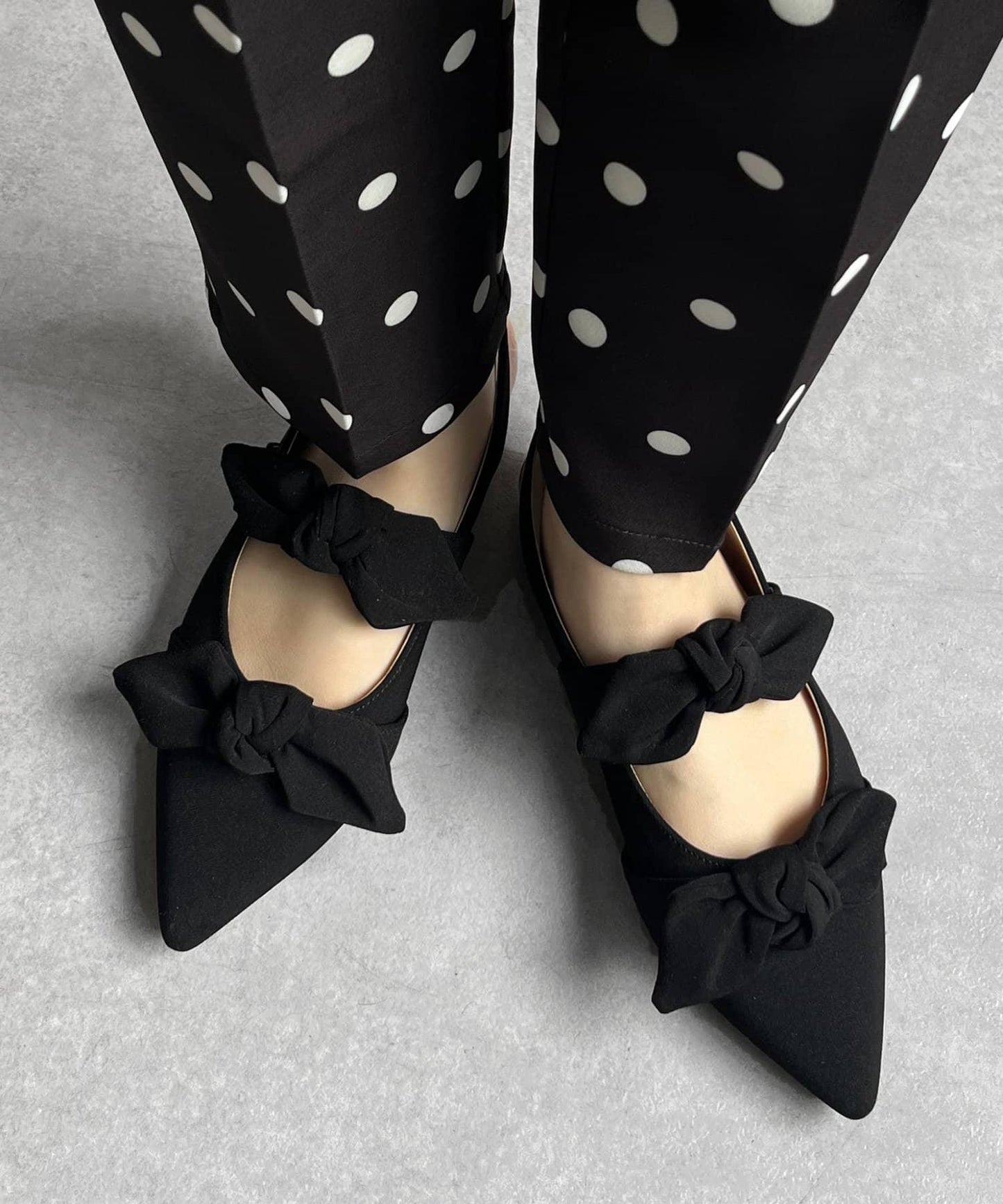 雙帶蝴蝶結穆勒鞋