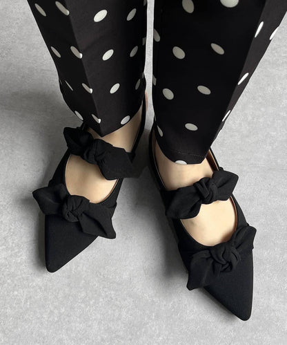 雙帶蝴蝶結穆勒鞋