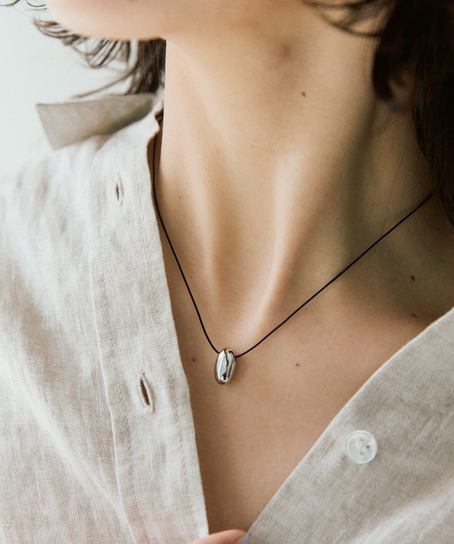 簡約風格球鏈項鍊