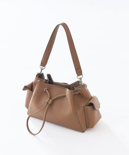 大容量 2WAY 側袋束口單肩包