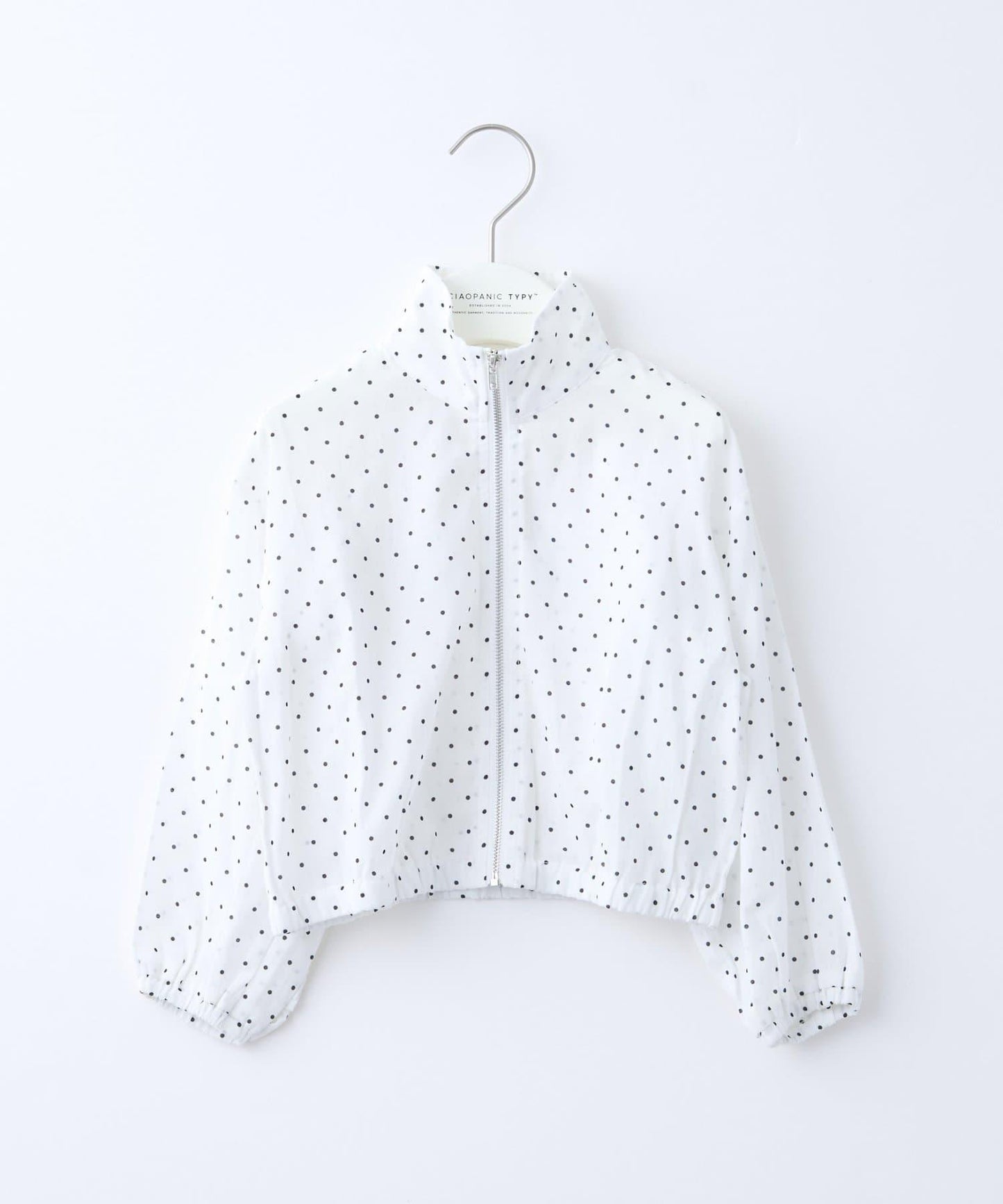 童裝 透紗波點荷葉邊 連帽外套