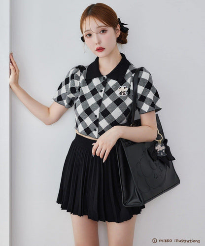 one after another mikko 聯名 刺繡Polo領套裝