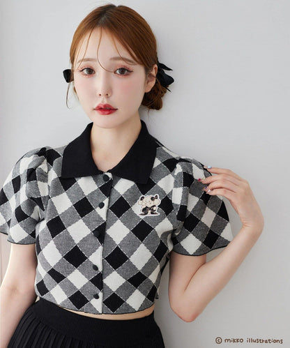 one after another mikko 聯名 刺繡Polo領套裝