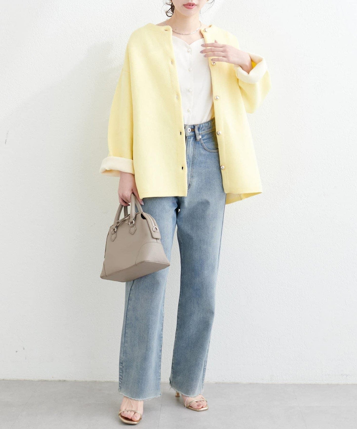 natural couture 心形領口 泡泡袖 女式襯衫