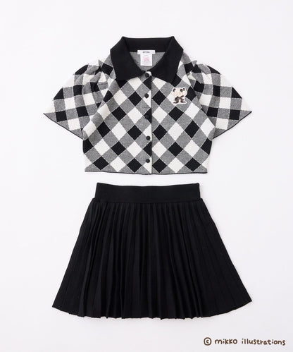 one after another mikko 聯名 刺繡Polo領套裝