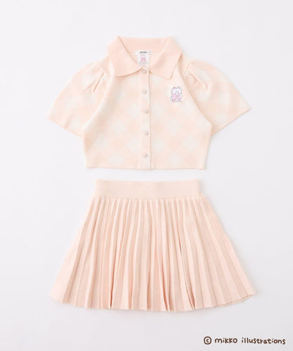 one after another mikko 聯名 刺繡Polo領套裝