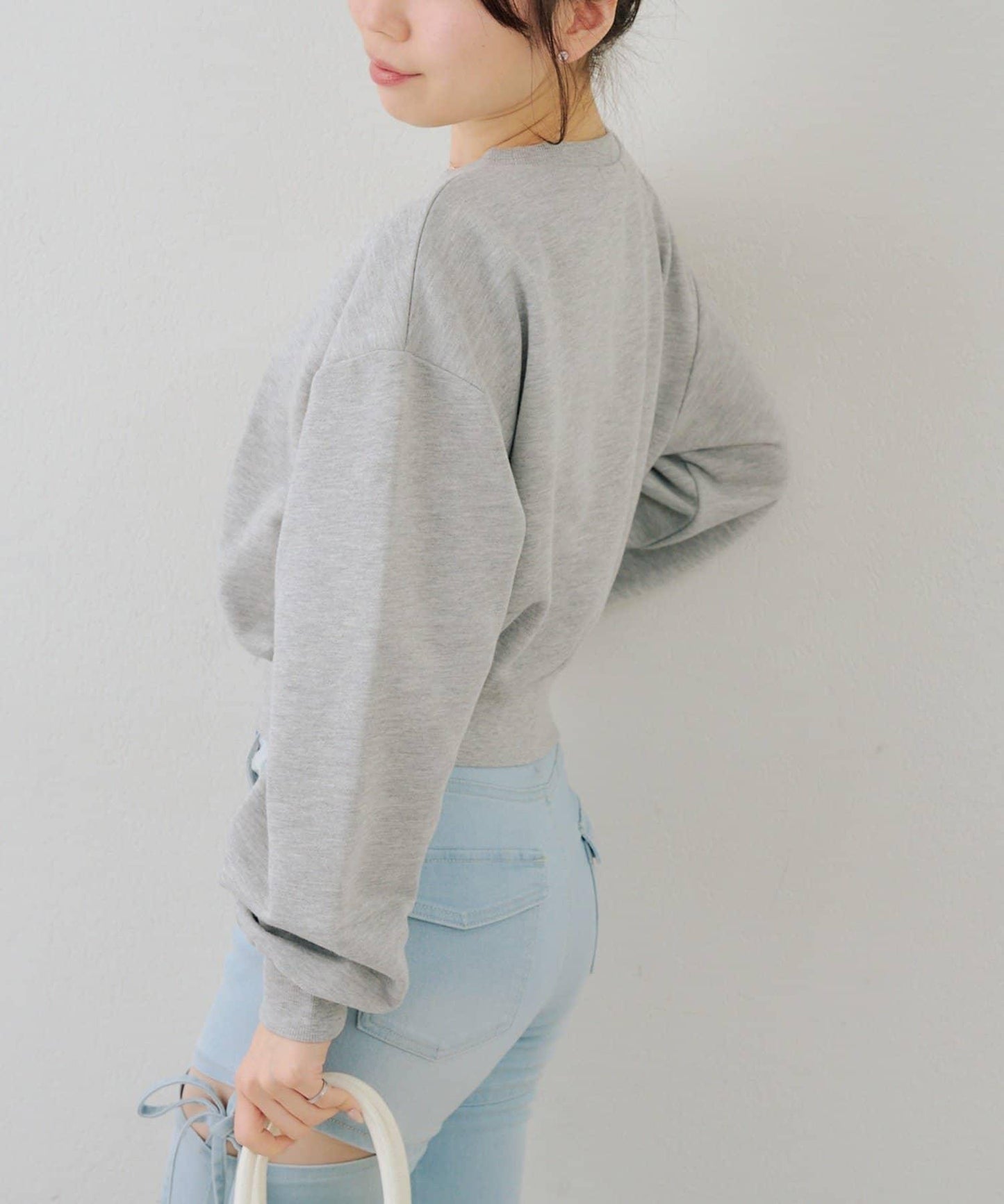 閃亮Logo拼款套頭衛衣