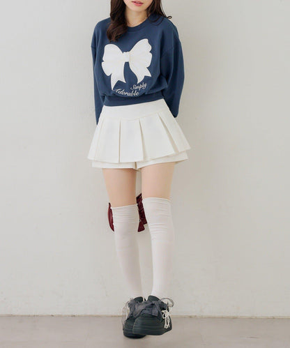 閃亮Logo拼款套頭衛衣