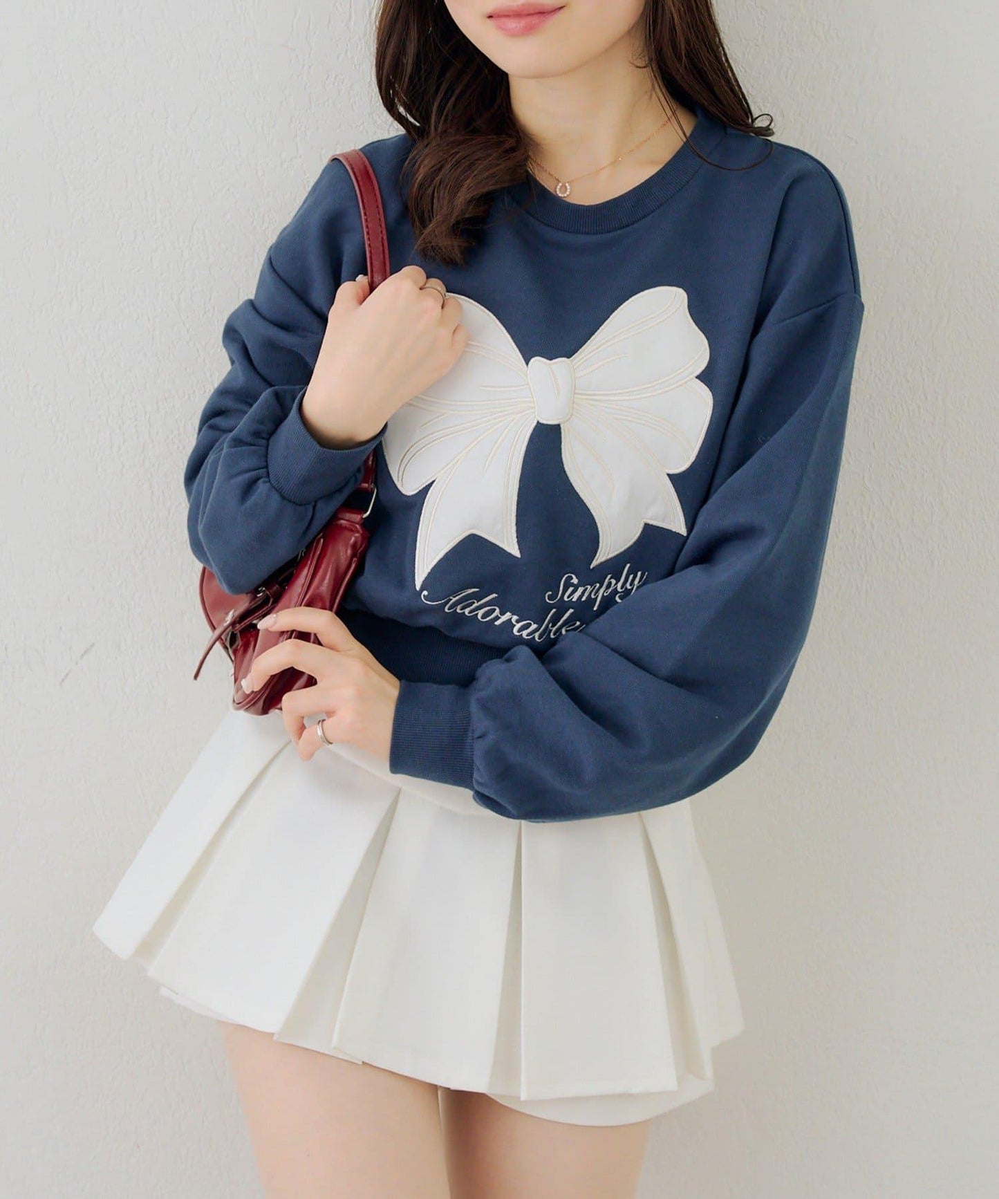 閃亮Logo拼款套頭衛衣