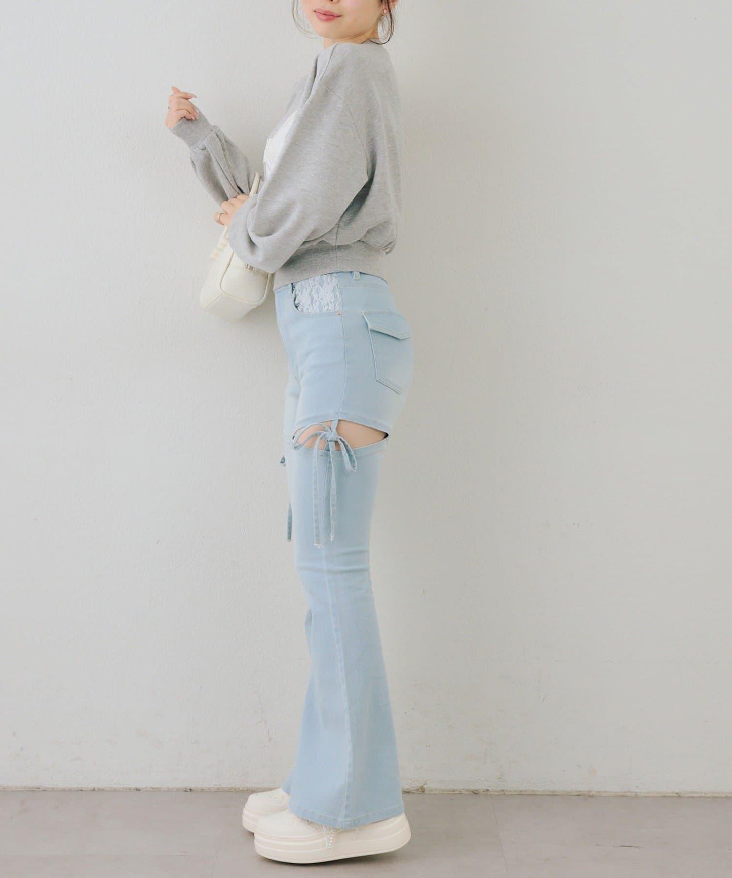 閃亮Logo拼款套頭衛衣