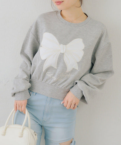 閃亮Logo拼款套頭衛衣