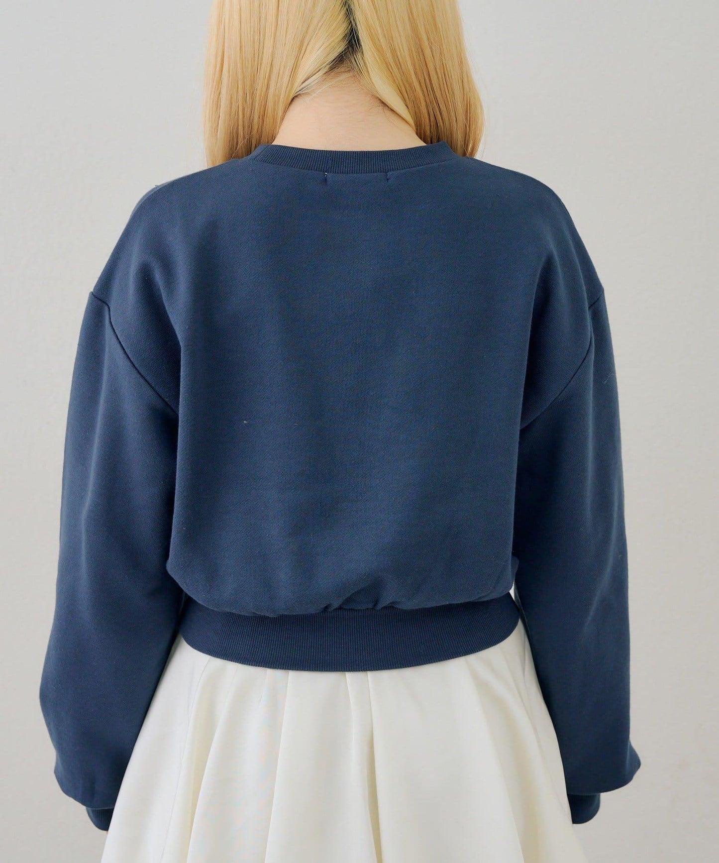 閃亮Logo拼款套頭衛衣