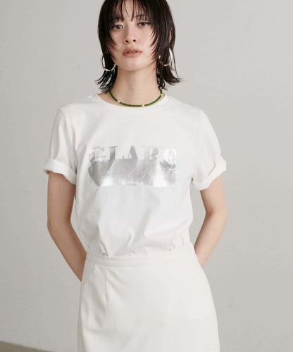 LARUTA 防汗漬 箔印Logo T恤