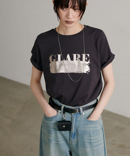 LARUTA 防汗漬 箔印Logo T恤