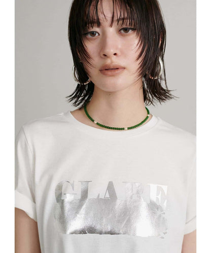 LARUTA 防汗漬 箔印Logo T恤