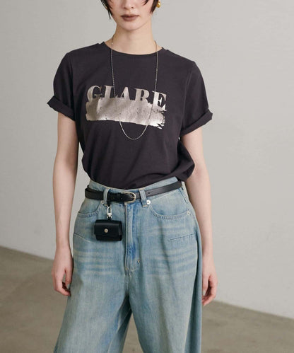 LARUTA 防汗漬 箔印Logo T恤