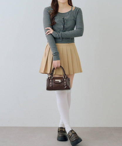 RMAF 繫帶拼接長袖T恤