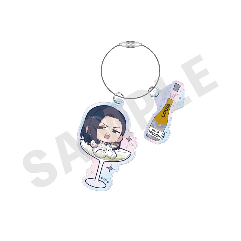 えぶりでいホスト（えぶりでいホスト） 透明壓克力鑰匙扣 香檳ver. ルイ款