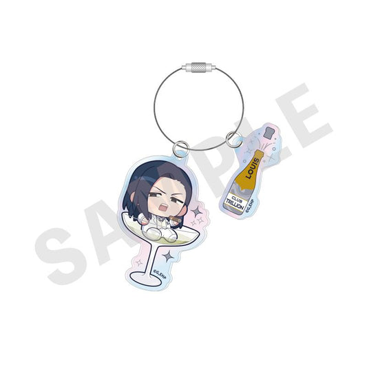 えぶりでいホスト（えぶりでいホスト） 透明壓克力鑰匙扣 香檳ver. ルイ款