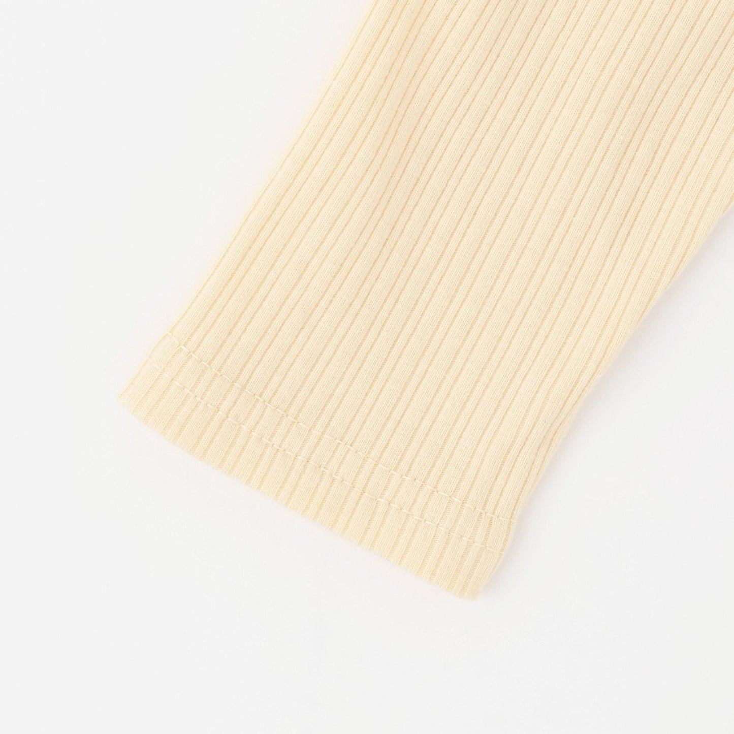 蕾絲荷葉邊羅紋長袖T恤