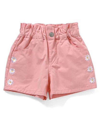 心形花朵刺繡短褲