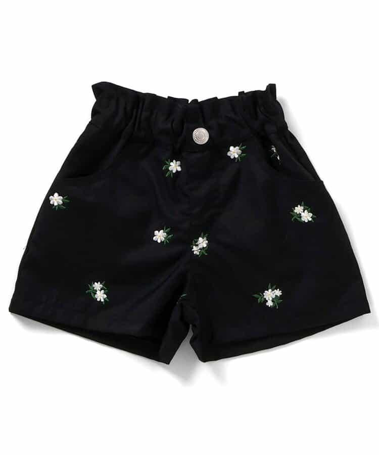 心形花朵刺繡短褲