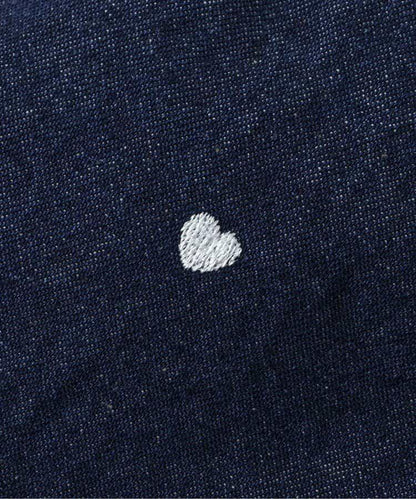 心形花朵刺繡短褲