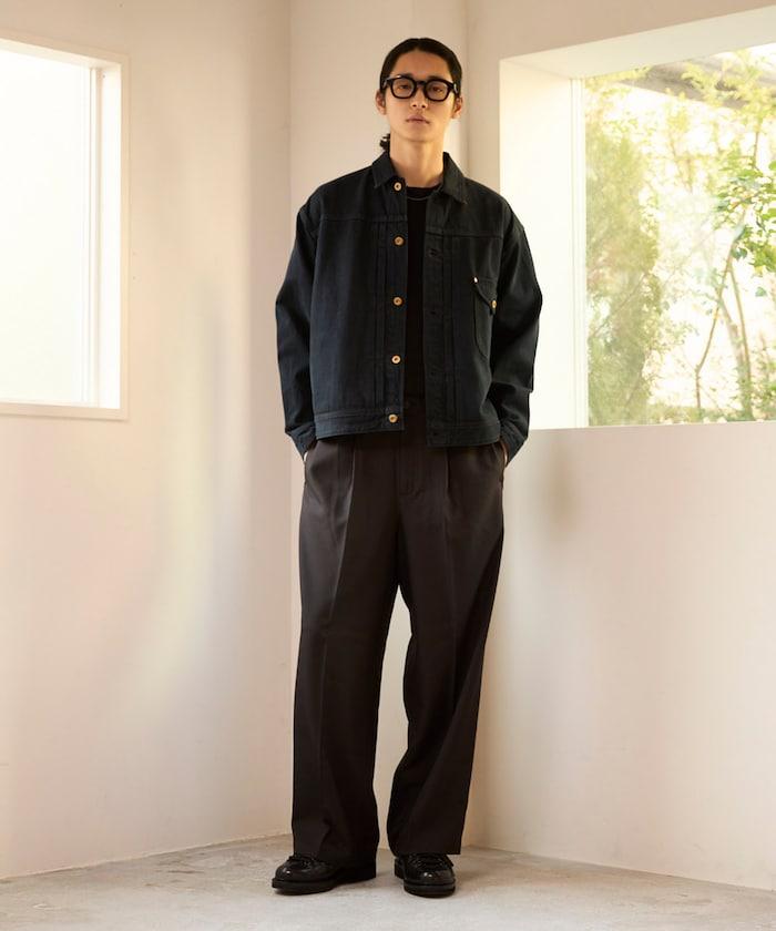 寬直筒版型 單褶 西裝褲