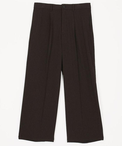 寬直筒版型 單褶 西裝褲