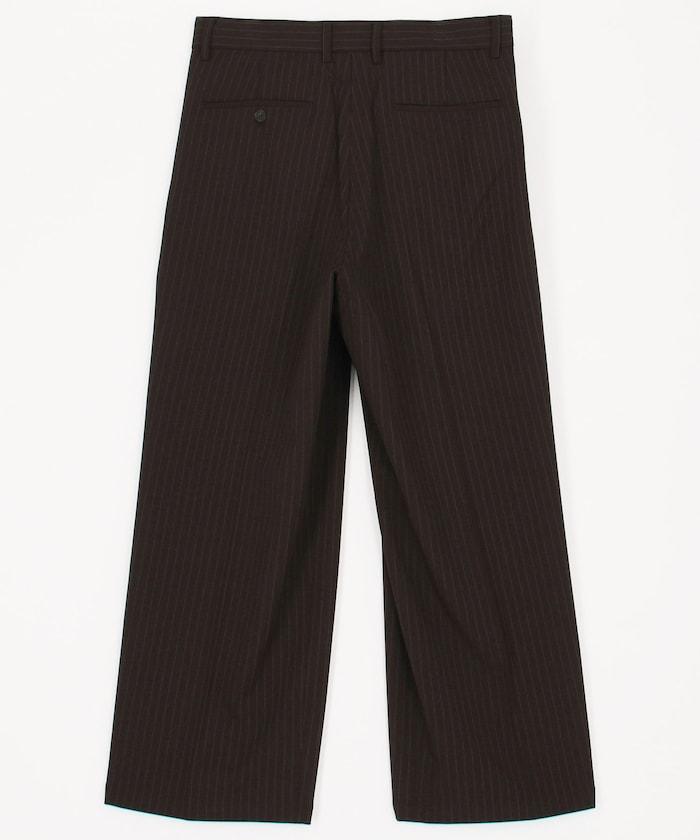 寬直筒版型 單褶 西裝褲