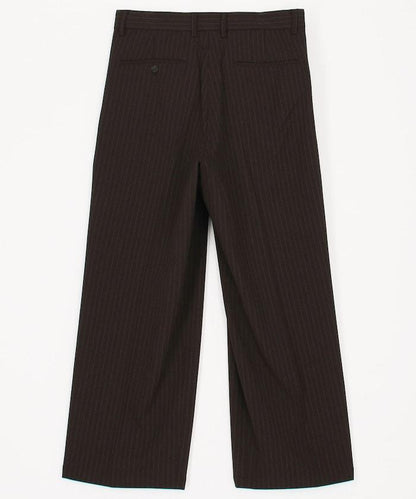 寬直筒版型 單褶 西裝褲