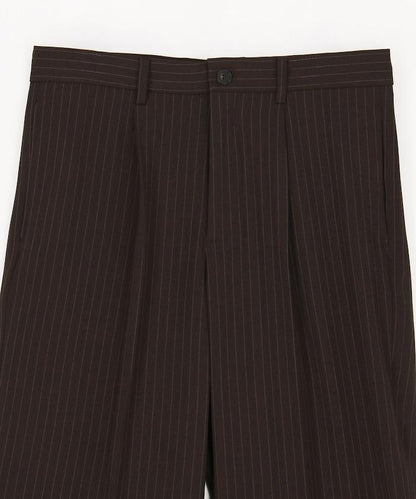 寬直筒版型 單褶 西裝褲