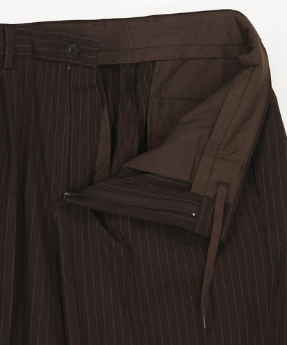 寬直筒版型 單褶 西裝褲