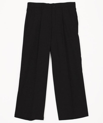 寬直筒版型 單褶 西裝褲