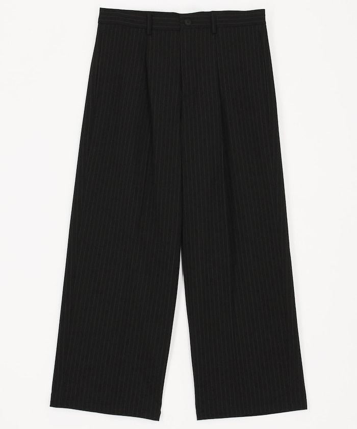 寬直筒版型 單褶 西裝褲