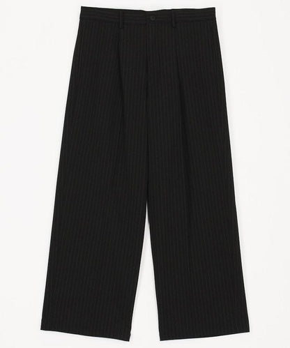 寬直筒版型 單褶 西裝褲