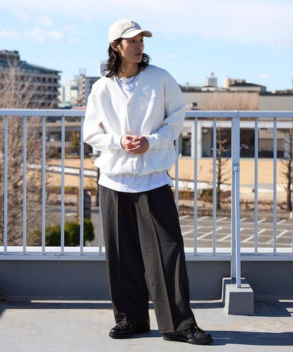 寬直筒版型 單褶 西裝褲