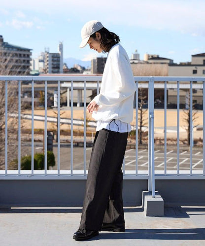 寬直筒版型 單褶 西裝褲