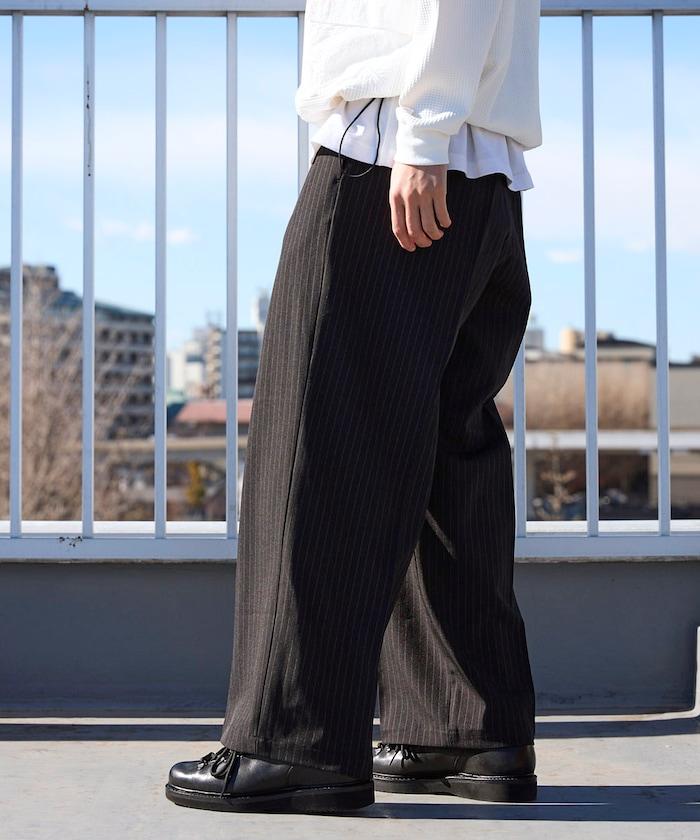 寬直筒版型 單褶 西裝褲