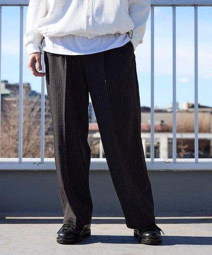 寬直筒版型 單褶 西裝褲