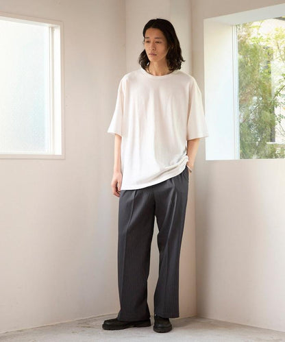 寬直筒版型 單褶 西裝褲