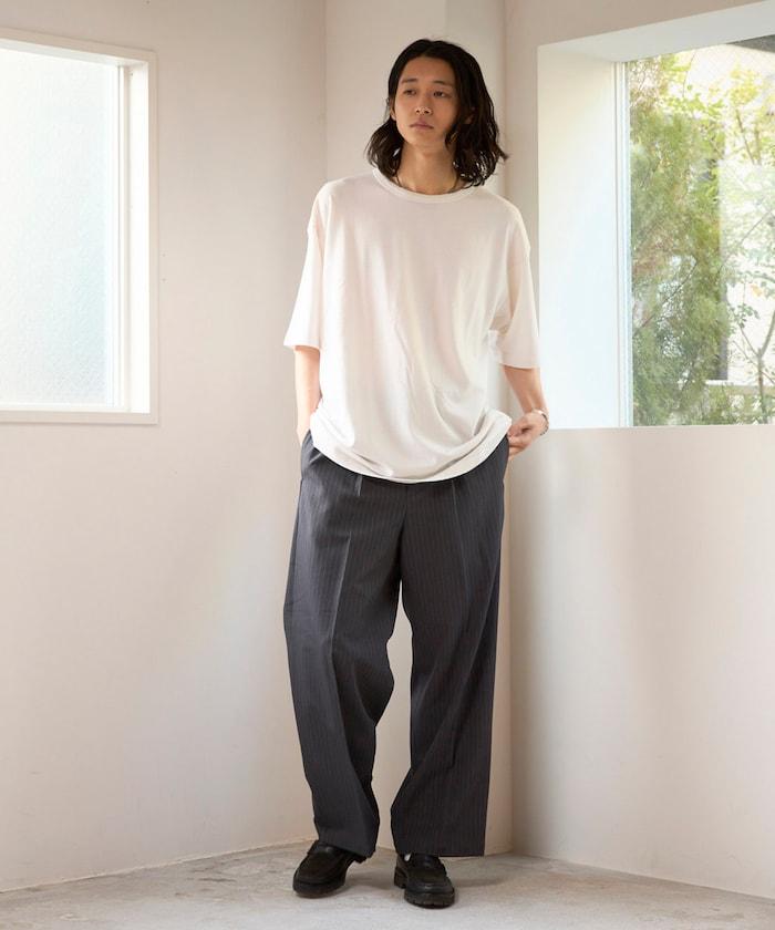 寬直筒版型 單褶 西裝褲