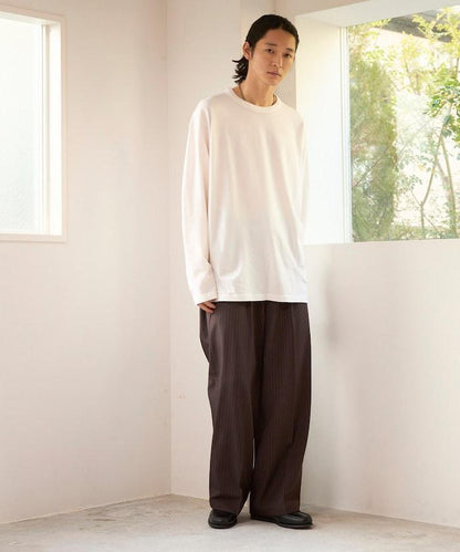 寬直筒版型 單褶 西裝褲