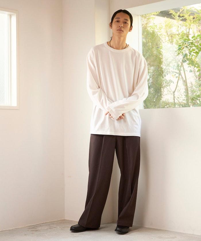 寬直筒版型 單褶 西裝褲