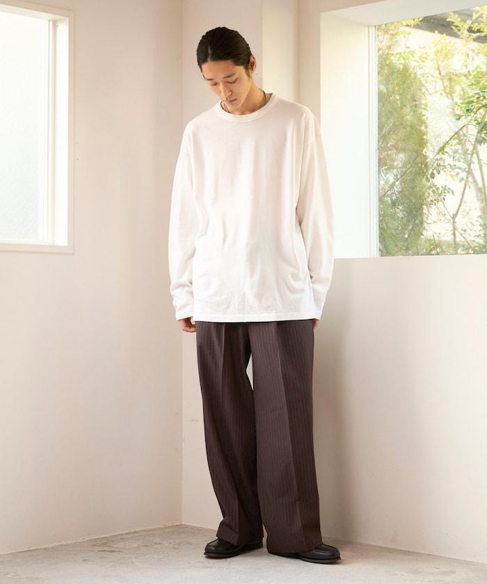 寬直筒版型 單褶 西裝褲