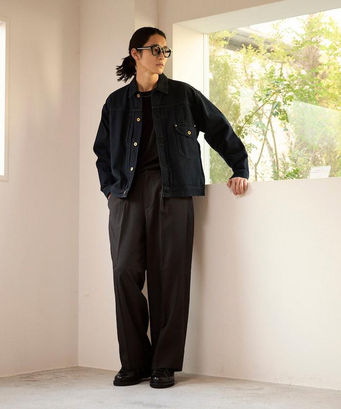 寬直筒版型 單褶 西裝褲