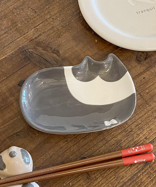 貓午睡圖案 小碟 貓的餐桌系列