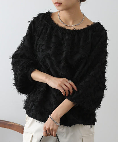 流蘇提花 多種穿法 設計女式上衣