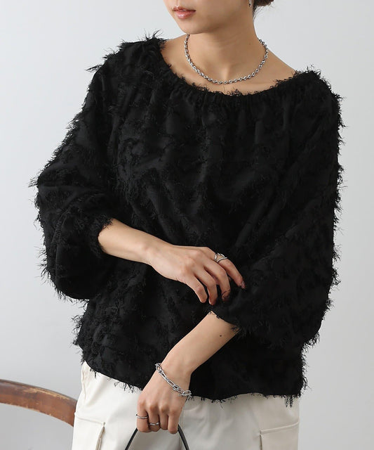 流蘇提花 多種穿法 設計女式上衣