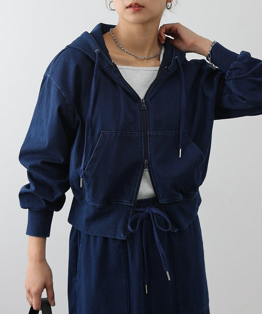 可成套搭配 四向彈力 雙拉鍊 連帽外套